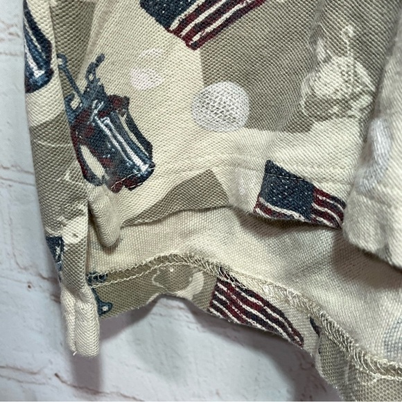 Croft & Barrow Polo Shirt Mens Size XXL Tan Golf Patriotic Summer Outdoor - Picture 7 of 10